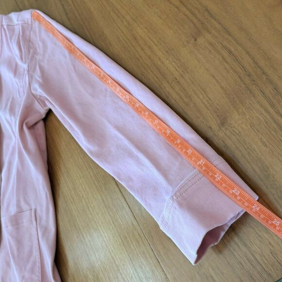 Isaac Mizrahi Live Pink Denim Suit Crop Pants Size 14 Long Sleeve Jacket Medium - Picture 12 of 13